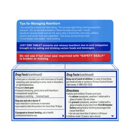 Pepcid Acid Tablet 90 Count, PK24 487267